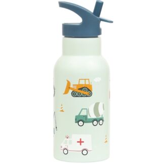 A Little Lovely Company Vaikiška termo gertuvė „Vehicles“ 350ml
