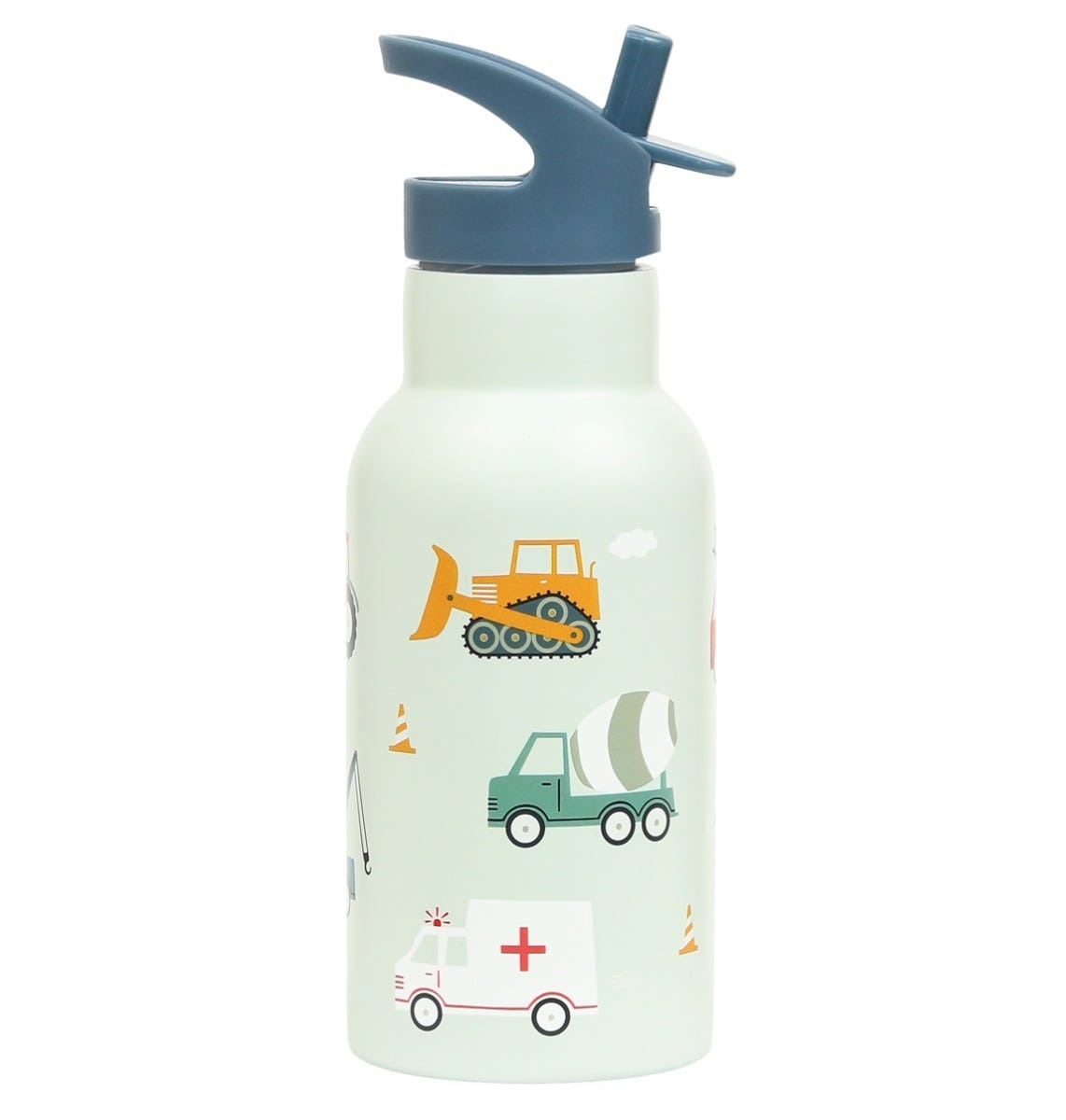 A Little Lovely Company Vaikiška termo gertuvė „Vehicles“ 350ml