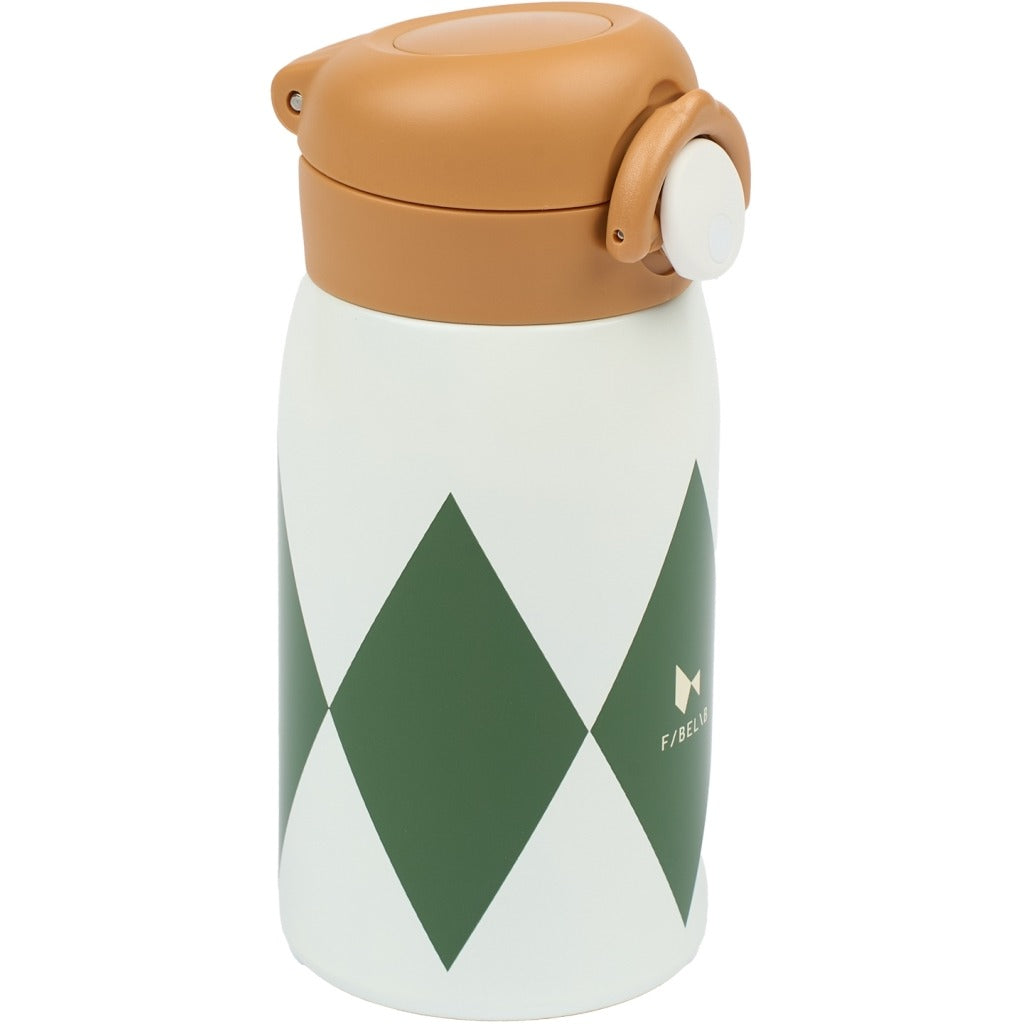 Luxkids Aps Vaikiška termo gertuvė FABELAB Harlekin Green 320 ml - Image 2