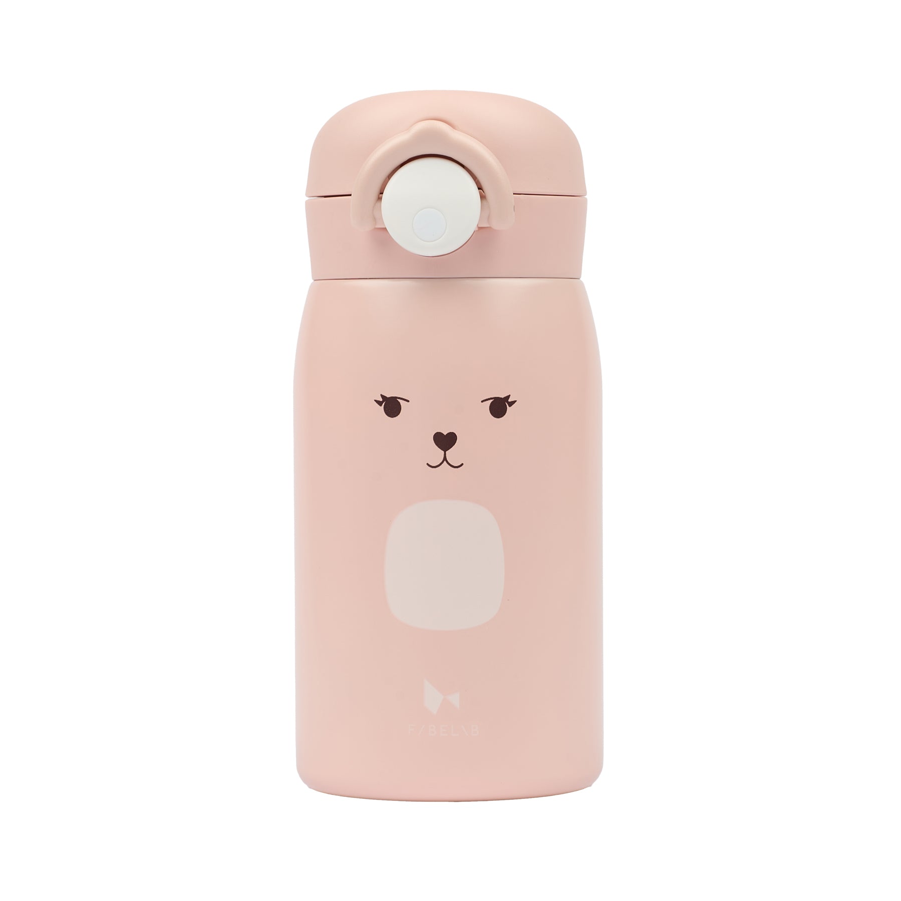 Luxkids Aps Vaikiška termo gertuvė FABELAB Zuikis Rose 320 ml
