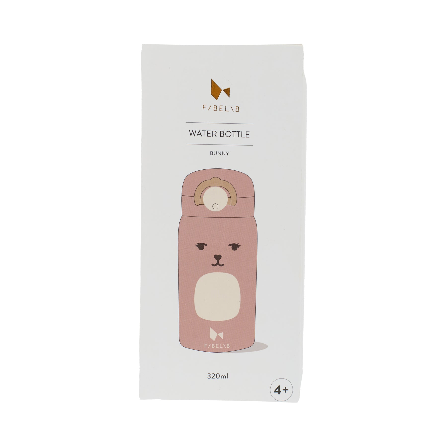 Luxkids Aps Vaikiška termo gertuvė FABELAB Zuikis Rose 320 ml - Image 2